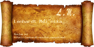 Lenhardt Mónika névjegykártya